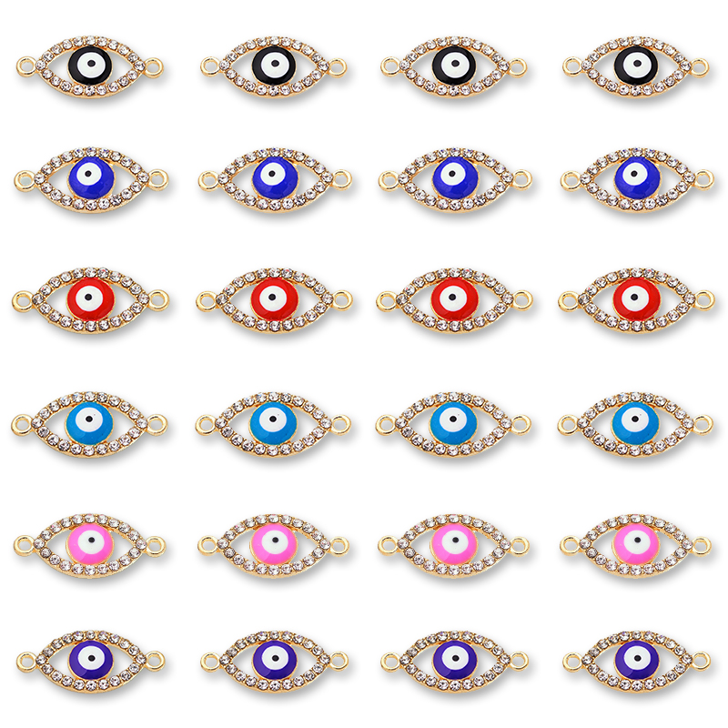 10Pcs 22*10MM Lucky Demon Eyes - Jewelry Making For Couples incelemesi ve fiyatı