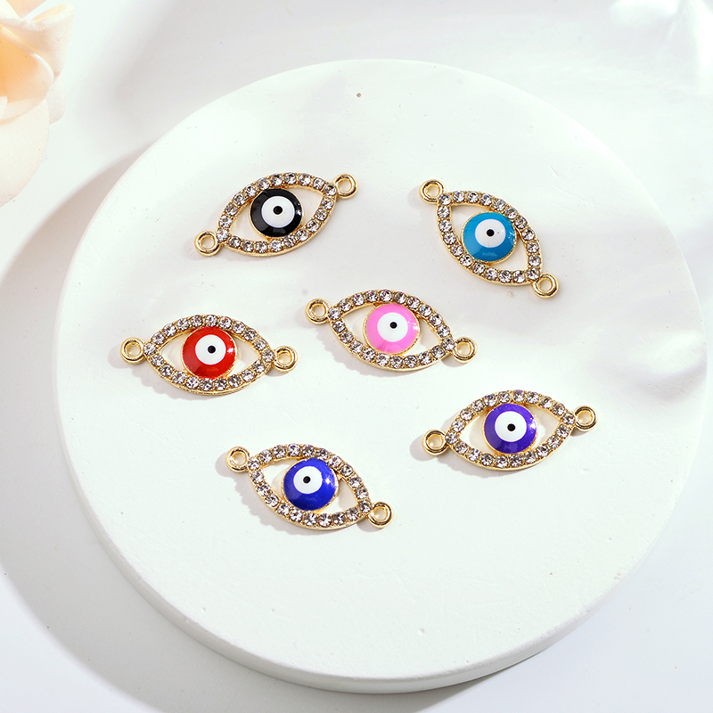 10Pcs 22*10MM Lucky Demon Eyes - Jewelry Making For Couples incelemesi ve fiyatı