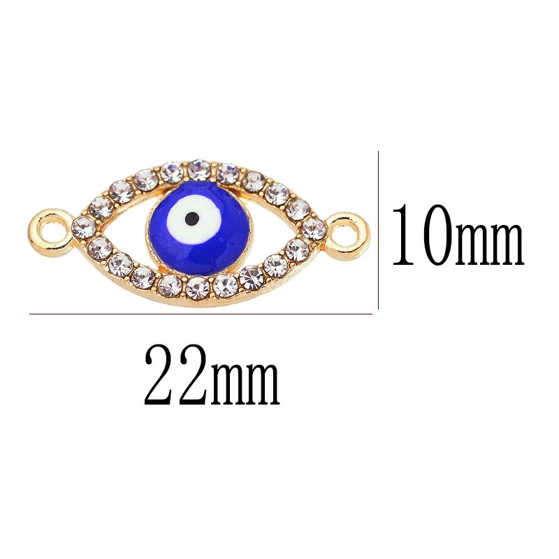 10Pcs 22*10MM Lucky Demon Eyes - Jewelry Making For Couples incelemesi ve fiyatı