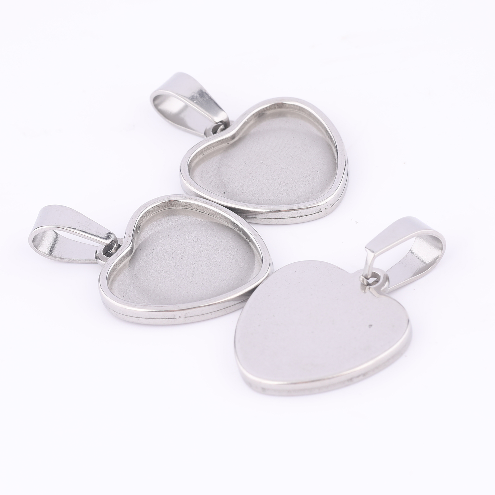 10pcs Stainless Steel Fit 15mm - Pendant Blank Bezel incelemesi ve fiyatı