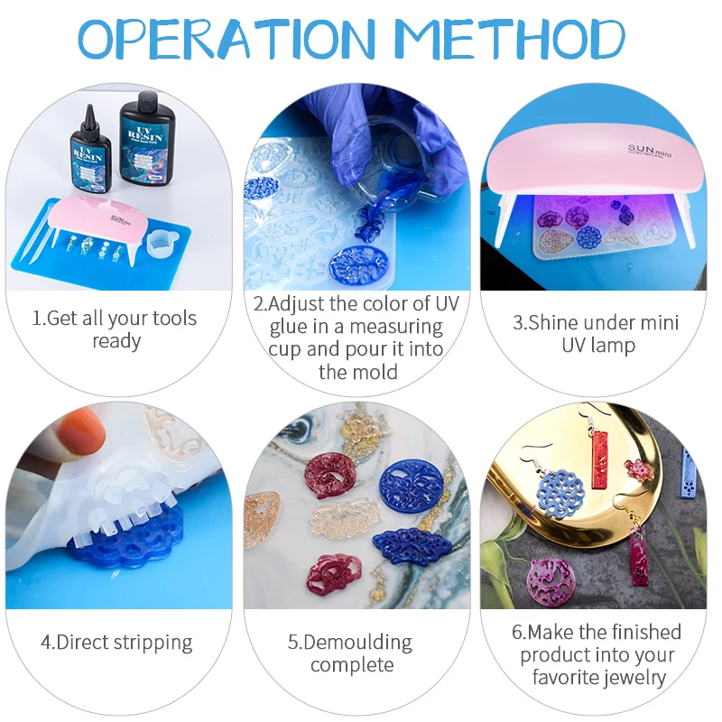 Hard UV Resin Glue Kit Fast Cu - Jewelry Making Tool Kit incelemesi ve fiyatı