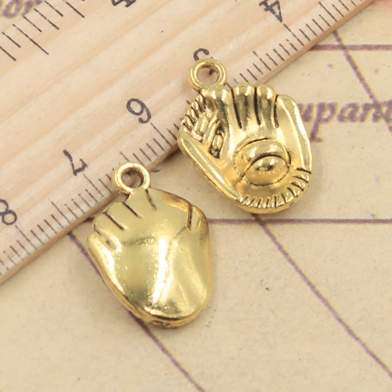 10pcs 3colors Charms Baseball  - Jewelry Making Gloves incelemesi ve fiyatı