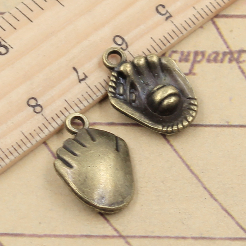 10pcs 3colors Charms Baseball  - Jewelry Making Gloves incelemesi ve fiyatı
