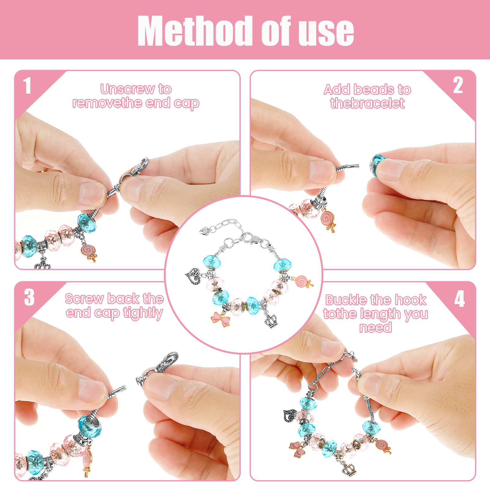 78Pcs Bracelet Making Kit Char - Jewelry Making Kit For Kids incelemesi ve fiyatı