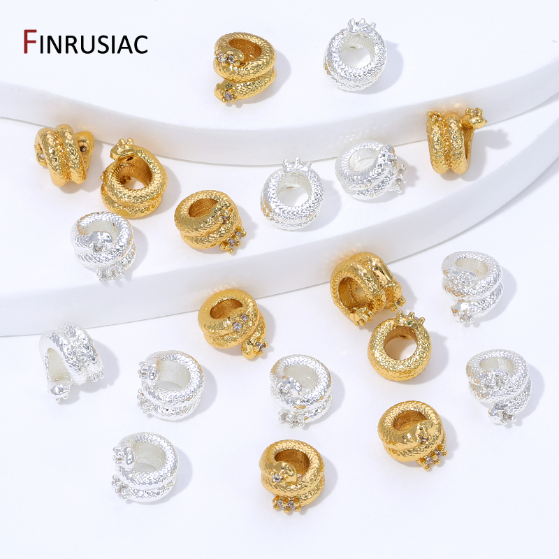 18K Gold Plated Brass Snake Sh - Jewelry Making Articles incelemesi ve fiyatı