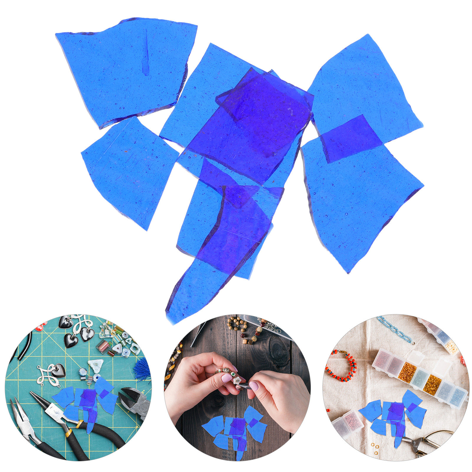 Colored Glass Slices Confetti  - Jewelry Making For Beginners incelemesi ve fiyatı