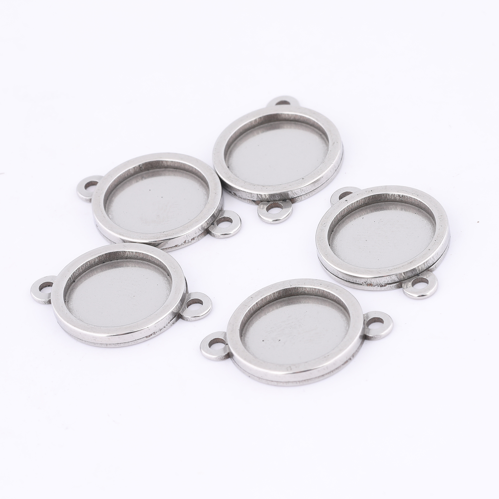 10pcs Stainless Steel 12mm Cab - Pendant Blank Bezel incelemesi ve fiyatı