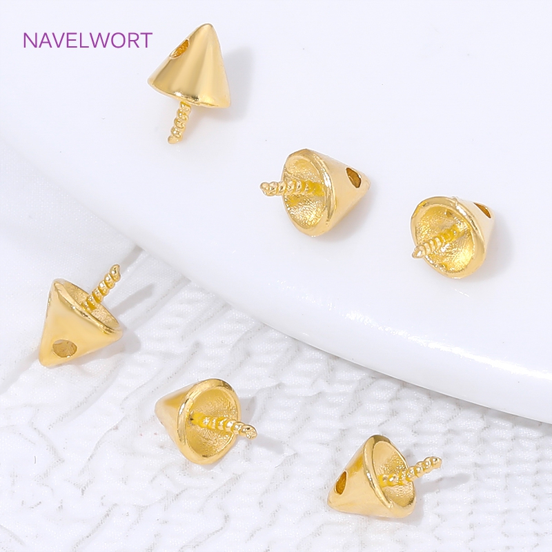 18K Gold Plated Conical Beads  - Jewelry Making Items incelemesi ve fiyatı