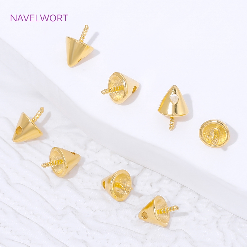 18K Gold Plated Conical Beads  - Jewelry Making Items incelemesi ve fiyatı