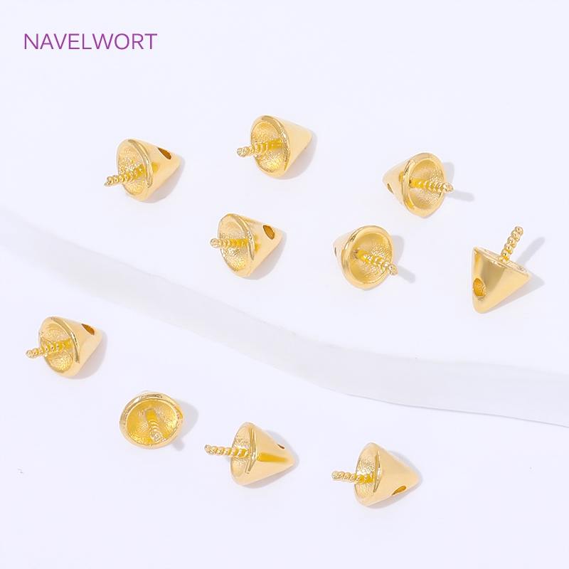 18K Gold Plated Conical Beads  - Jewelry Making Items incelemesi ve fiyatı