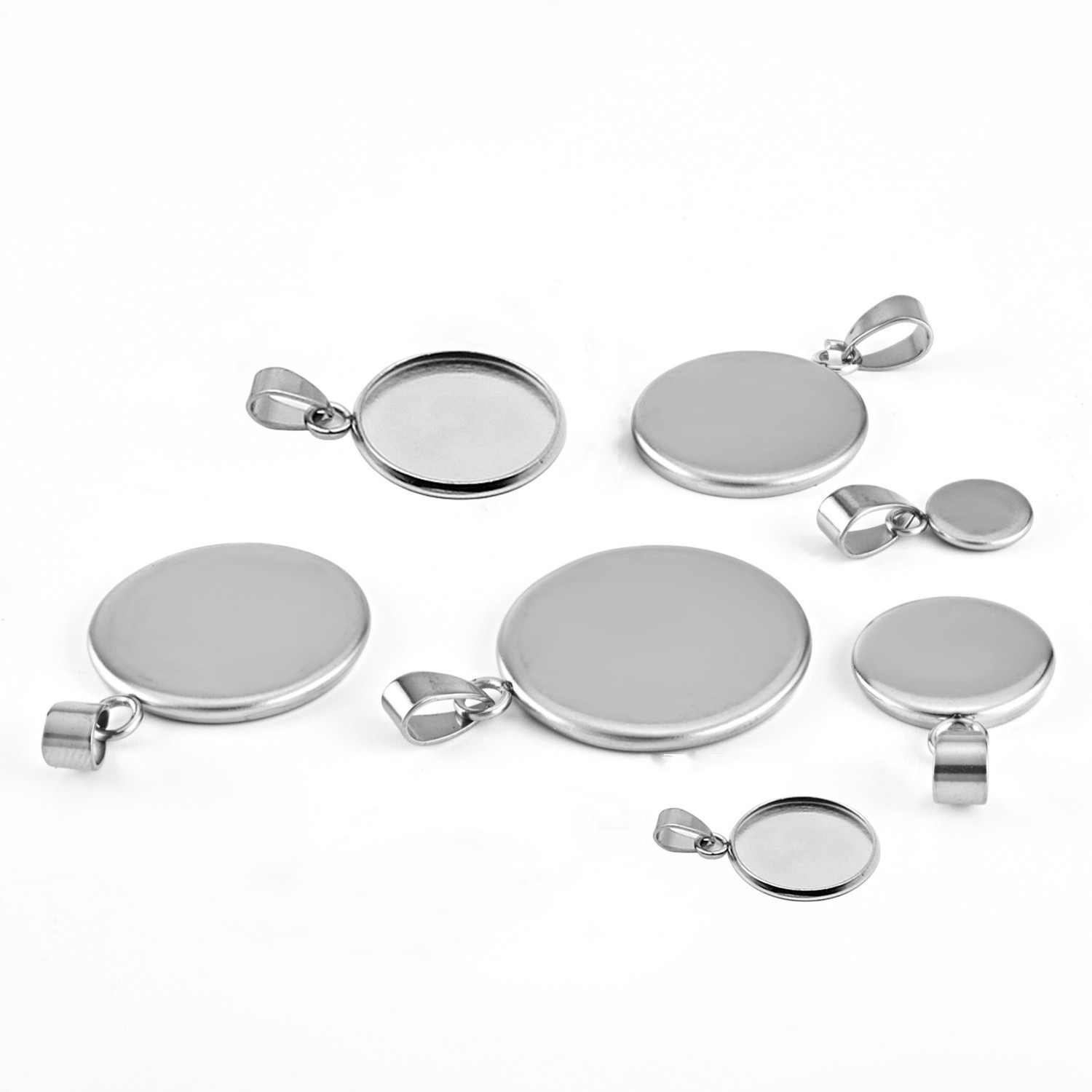 10pcs 316 Stainless Steel 6~20 - Pendant Blank Bezel incelemesi ve fiyatı
