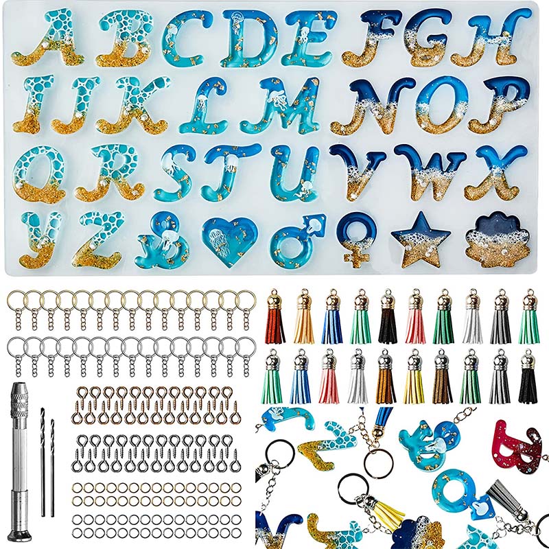Alphabet Silicone Mold for Epo - Jewelry Making Tool Kit incelemesi ve fiyatı