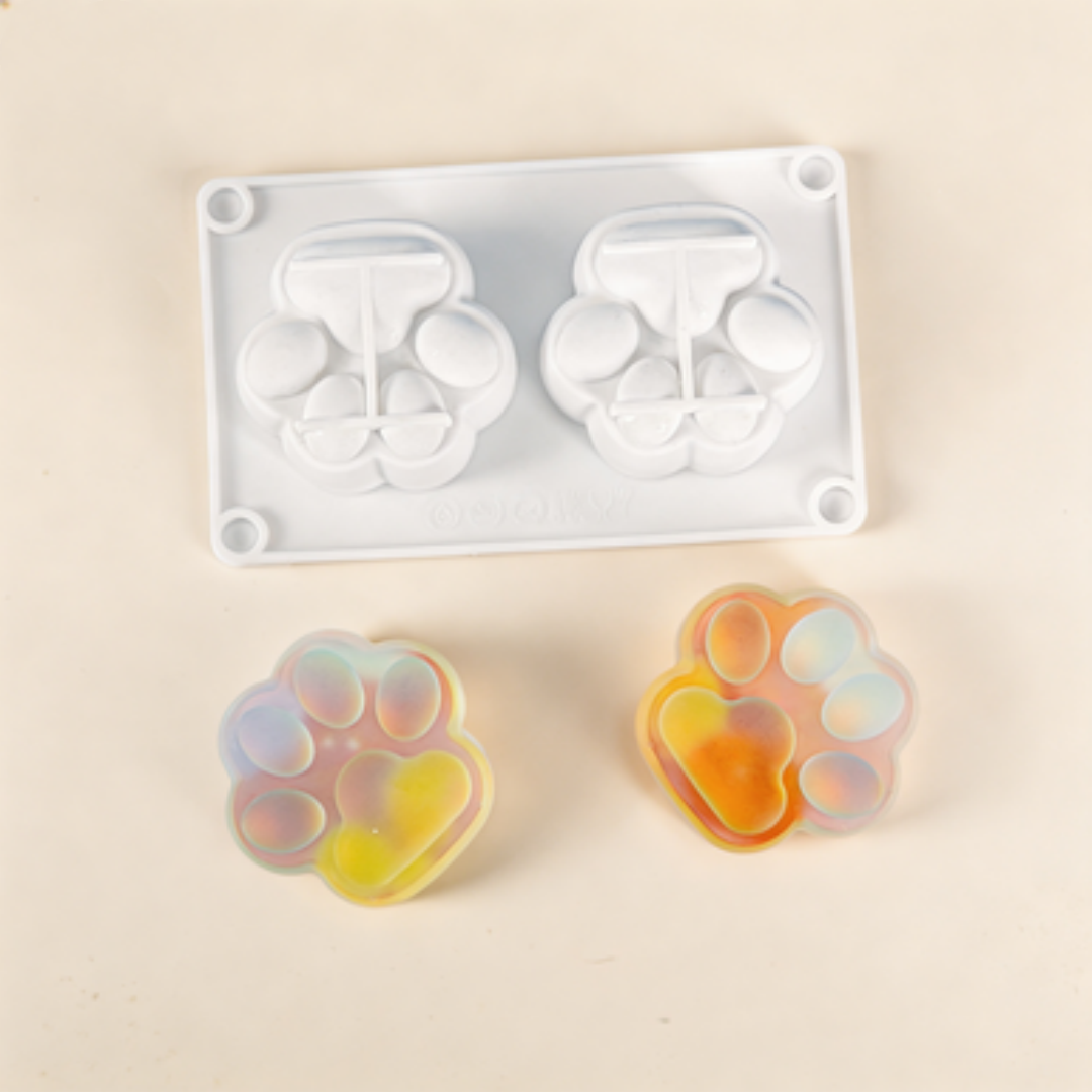 2-connected cat paw silicone m - Jewelry Making Mold incelemesi ve fiyatı