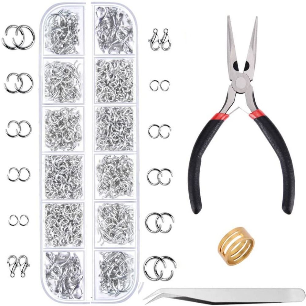 1200pcs 4-10mm Gold Silver Ope - Jewelry Plier Set incelemesi ve fiyatı