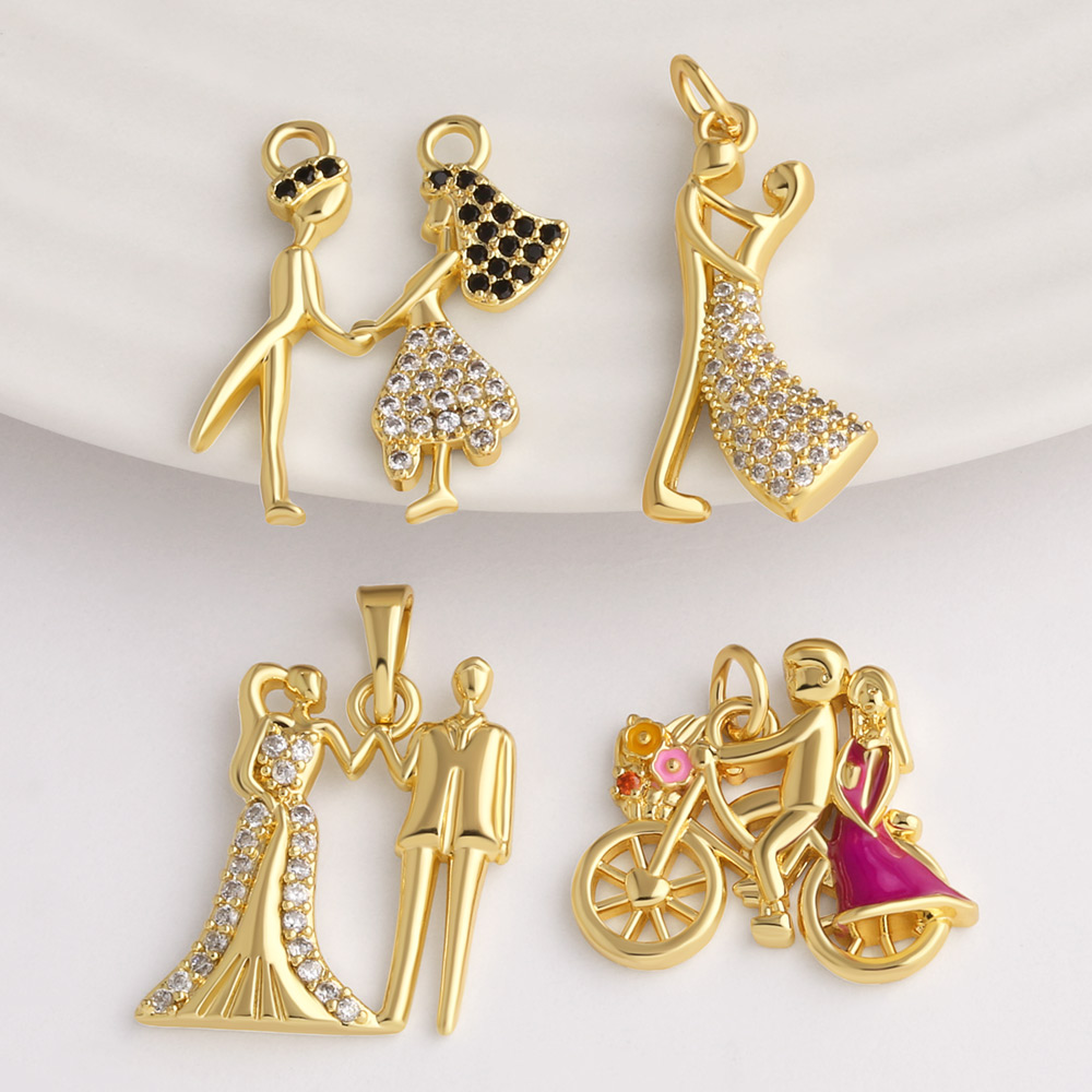 OCESRIO Gold Plated Brass Coup - Jewelry Making For Couples incelemesi ve fiyatı