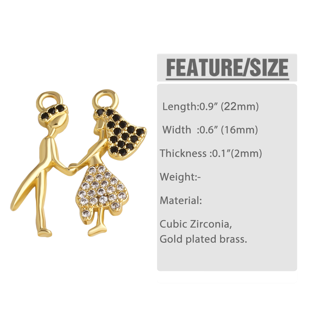 OCESRIO Gold Plated Brass Coup - Jewelry Making For Couples incelemesi ve fiyatı