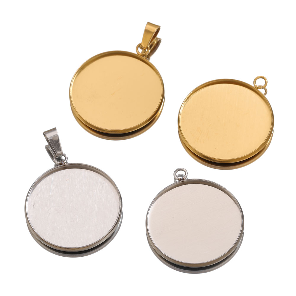 10pcs Stainless Steel Gold Pen - Pendant Blank Bezel incelemesi ve fiyatı
