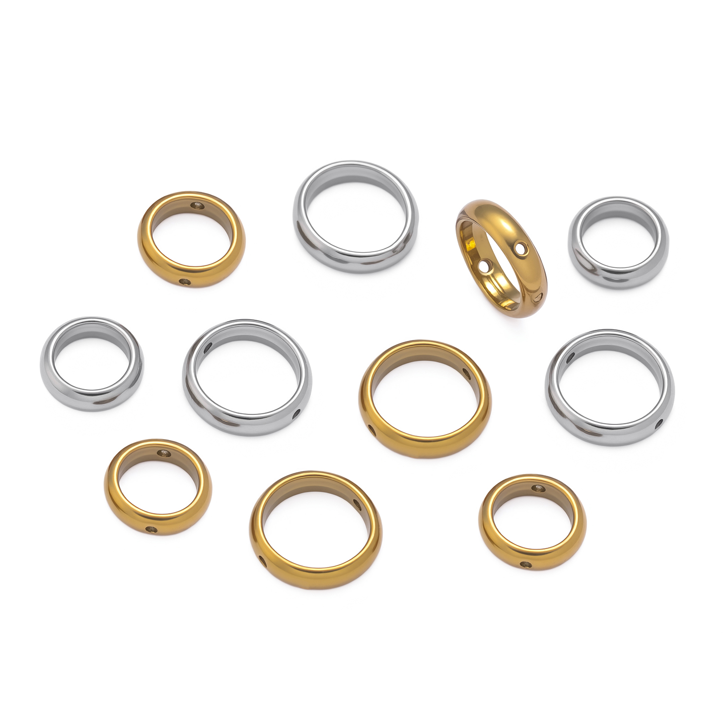 5pcs/lot Stainless Steel Two H - Pendant Blank Bezel incelemesi ve fiyatı