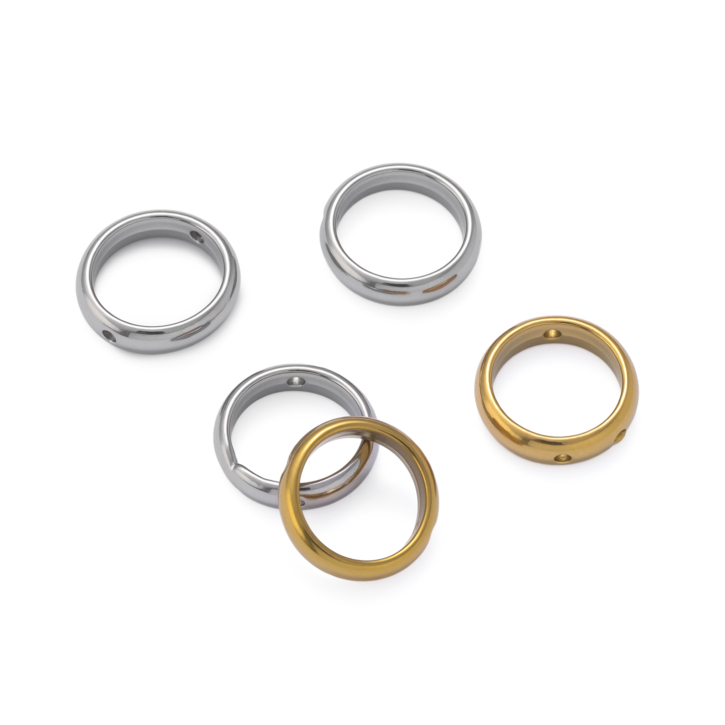 5pcs/lot Stainless Steel Two H - Pendant Blank Bezel incelemesi ve fiyatı