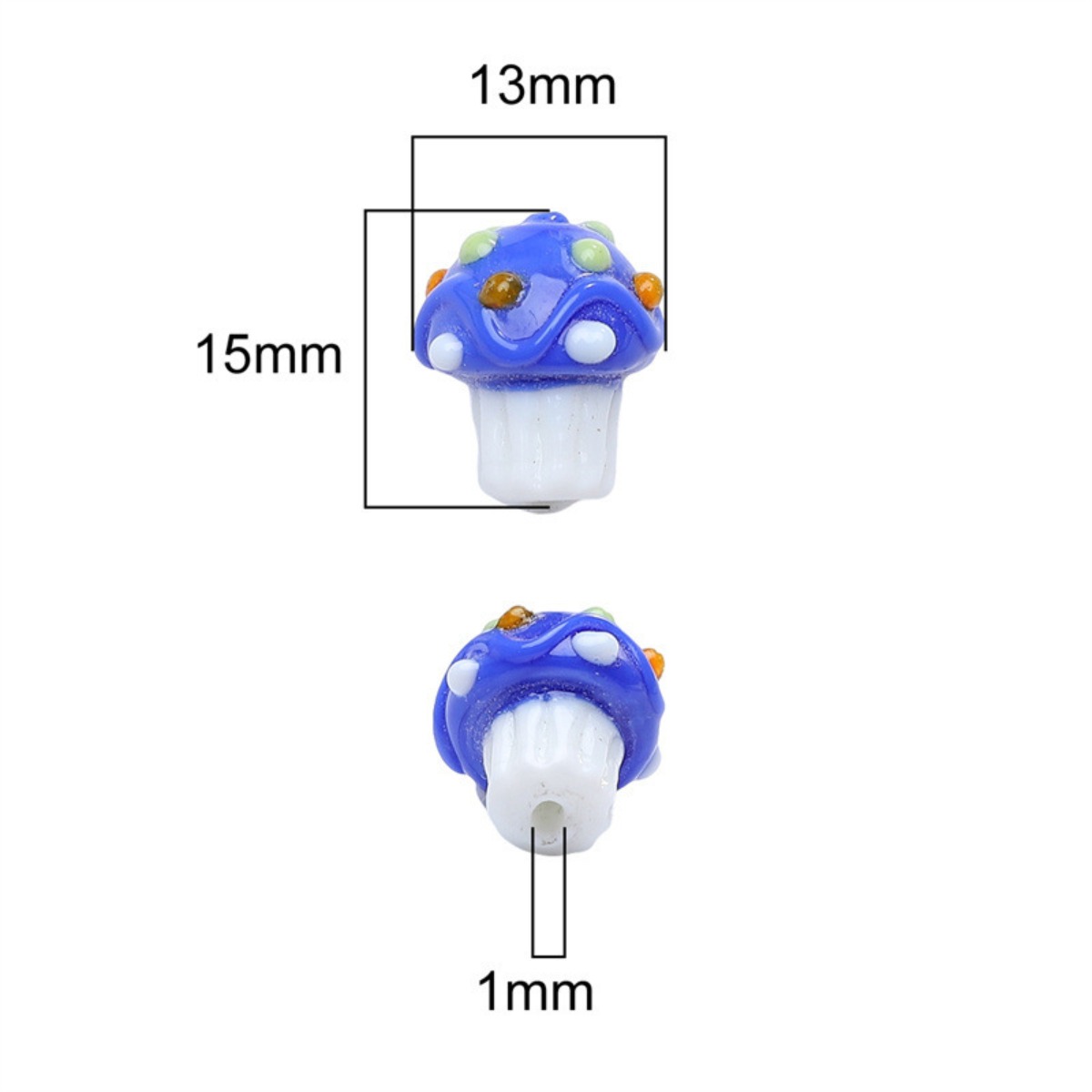 SW13 1Pcs 15mm Glass Beads Ice - Jewelry Making For Couples incelemesi ve fiyatı