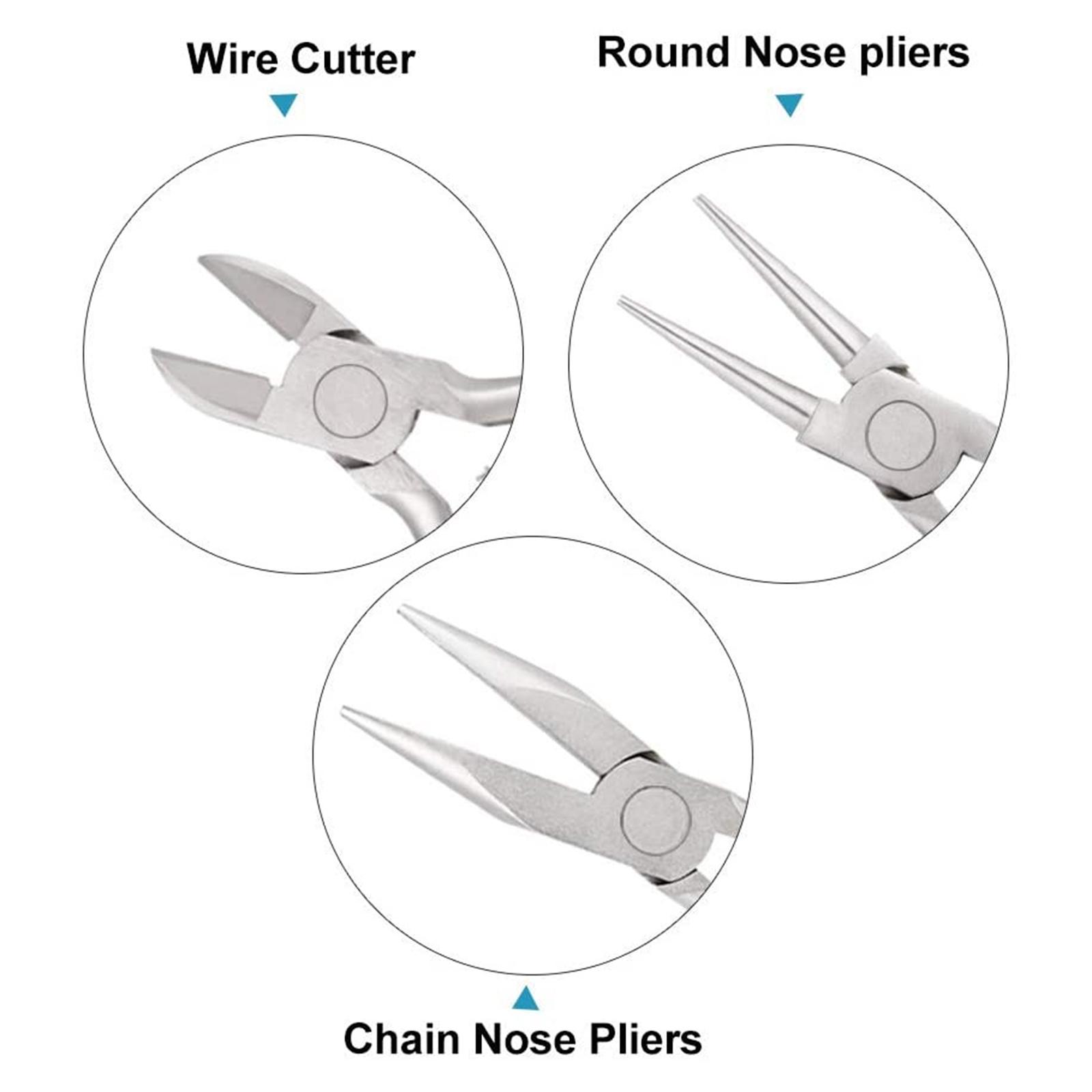 3 Pieces Chain Pliers Nose Nip - Jewelry Making Round Nose Pliers incelemesi ve fiyatı