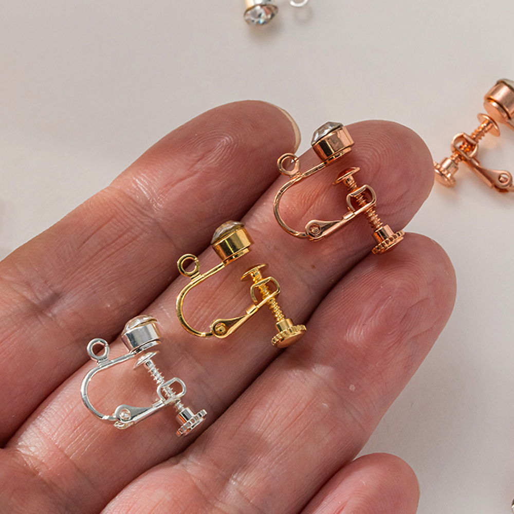 10pcs Brass Clip on Earring Co - Jewelry Making Wire incelemesi ve fiyatı