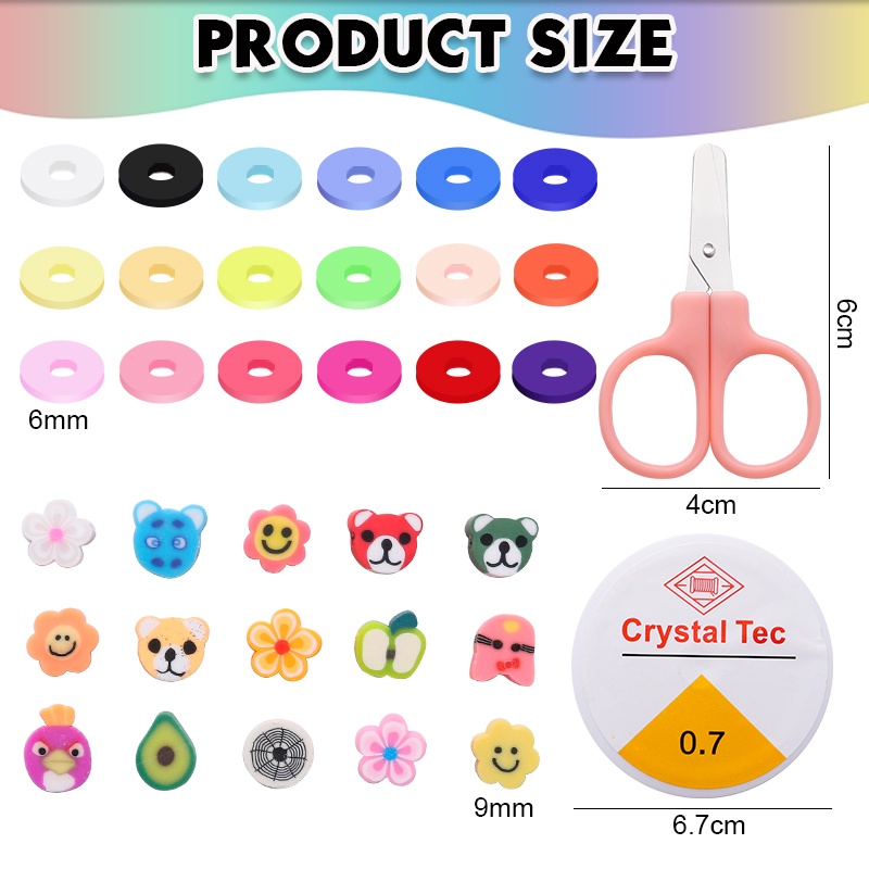 Clay Beads Bracelet Making Kit - Jewelry Making Kit For Kids incelemesi ve fiyatı