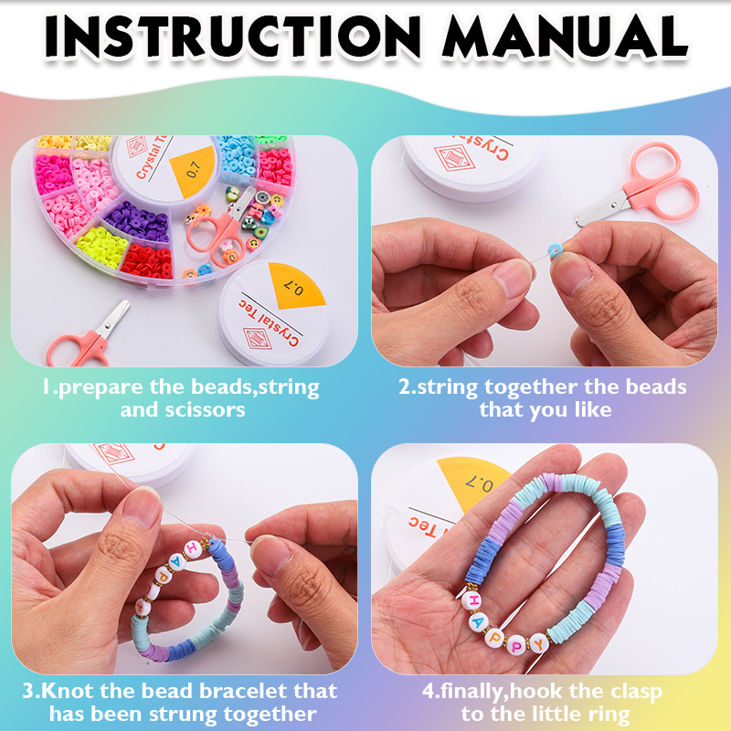 Clay Beads Bracelet Making Kit - Jewelry Making Kit For Kids incelemesi ve fiyatı