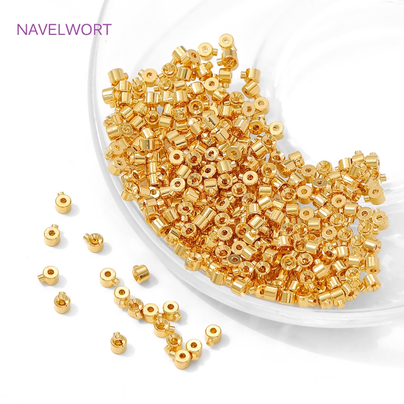 18K Gold Plated Round Crimp En - Jewelry Making Items incelemesi ve fiyatı