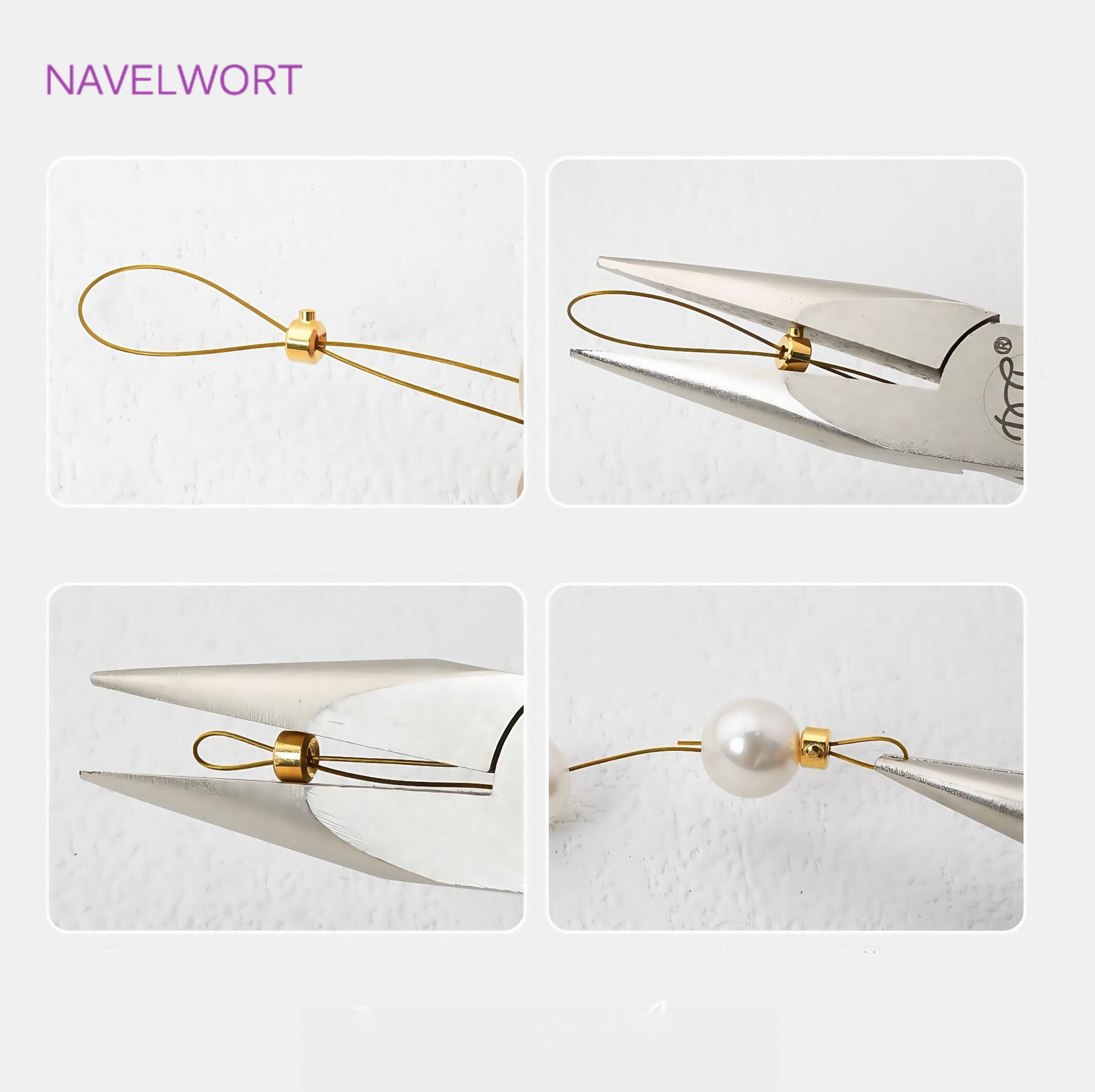 18K Gold Plated Round Crimp En - Jewelry Making Items incelemesi ve fiyatı