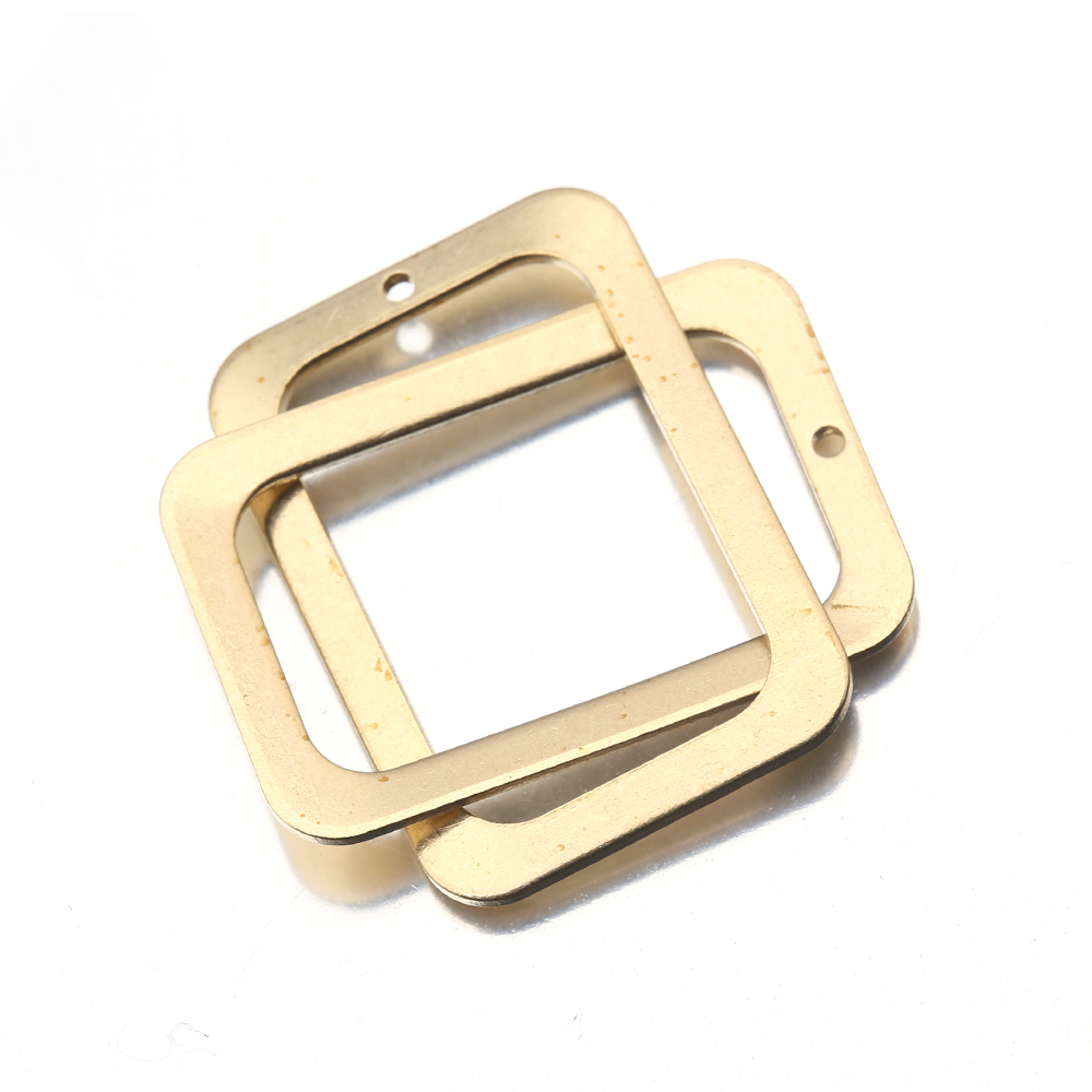 10Pcs Raw Brass Rectangle Holl - Jewelry Making Mold incelemesi ve fiyatı