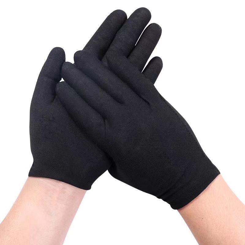 Black Cotton Gloves Washable M - Jewelry Making Gloves incelemesi ve fiyatı
