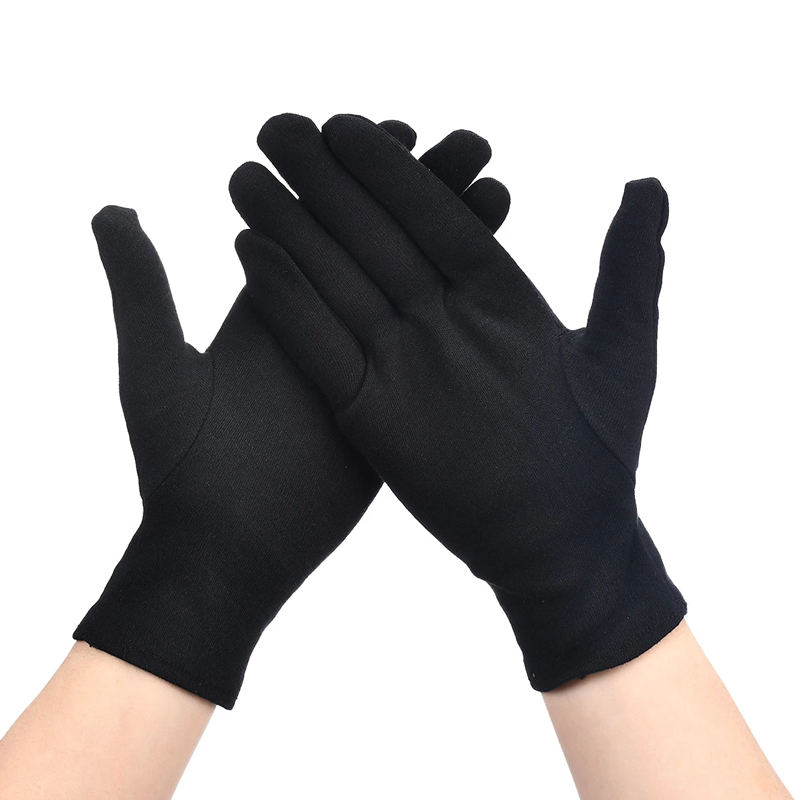 Black Cotton Gloves Washable M - Jewelry Making Gloves incelemesi ve fiyatı