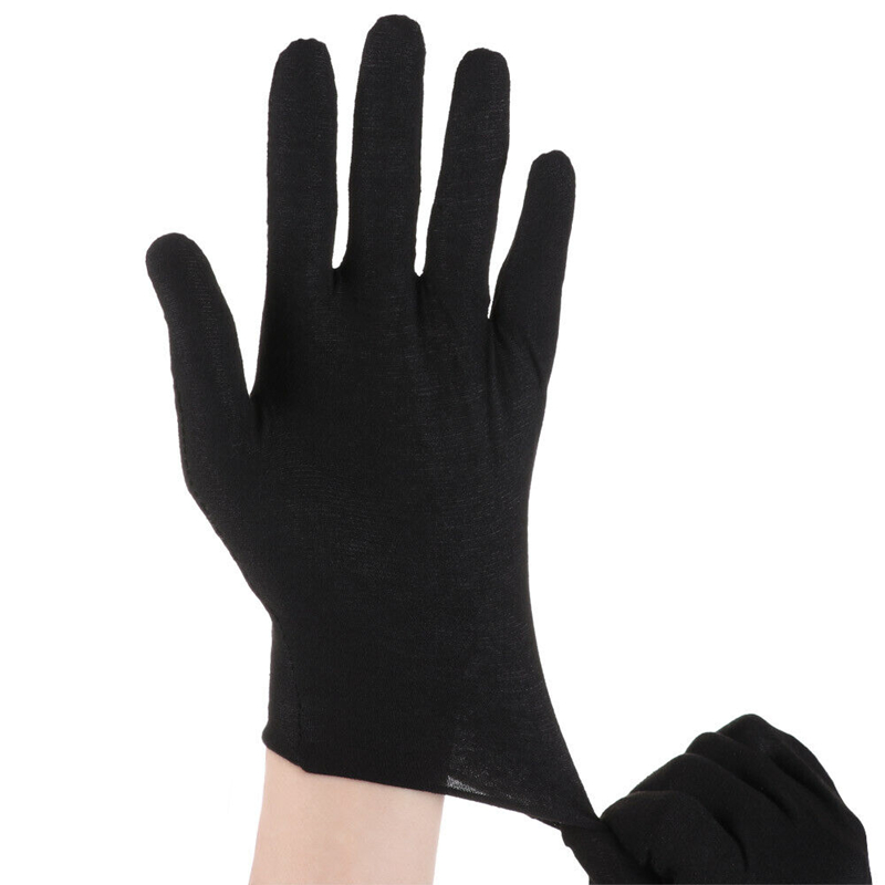 Black Cotton Gloves Washable M - Jewelry Making Gloves incelemesi ve fiyatı