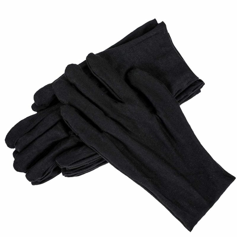 Black Cotton Gloves Washable M - Jewelry Making Gloves incelemesi ve fiyatı