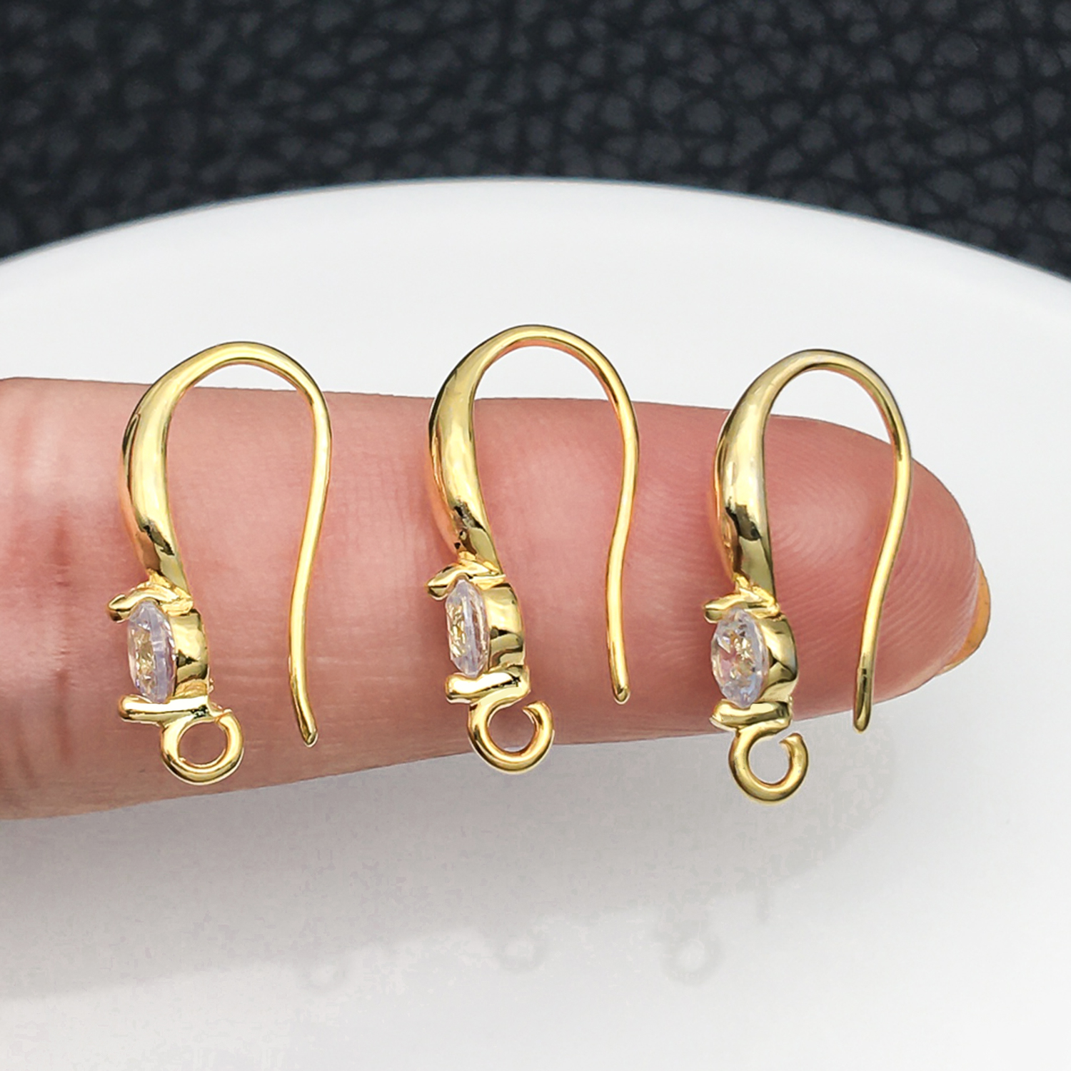 3pcs 10x19mm with Zircon Earri - Jewelry Making Wire incelemesi ve fiyatı