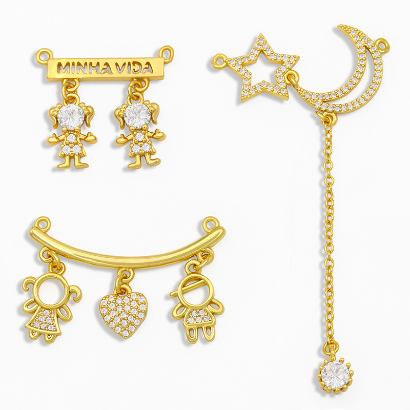 OCESRIO CZ Gold Plated Boy and - Jewelry Making For Couples incelemesi ve fiyatı