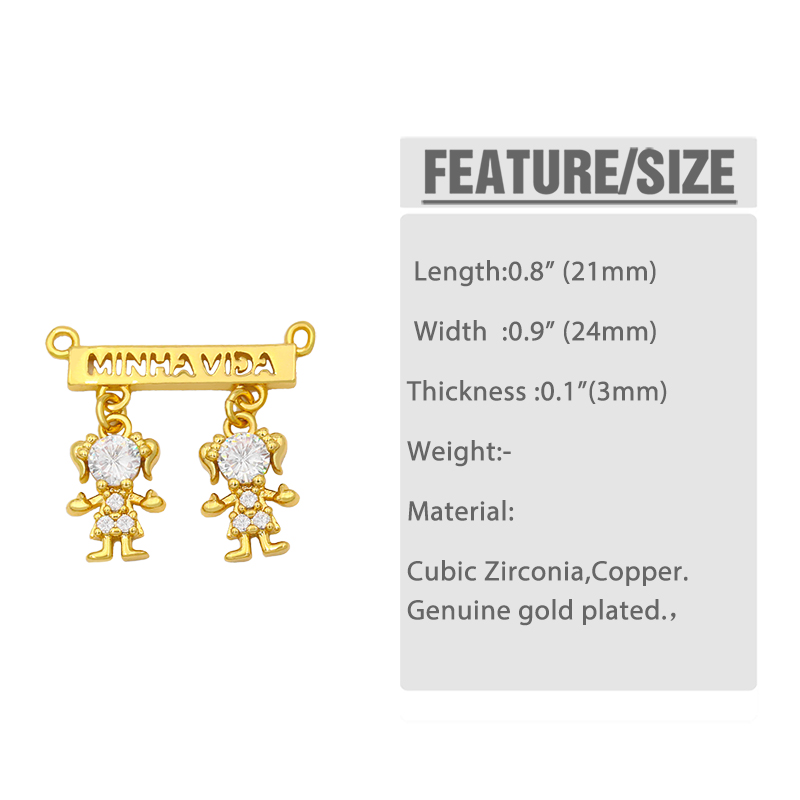 OCESRIO CZ Gold Plated Boy and - Jewelry Making For Couples incelemesi ve fiyatı