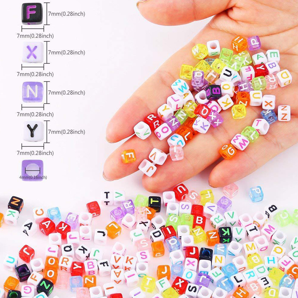 1300Pcs Colorful English Alpha - Jewelry Making Kit For Kids incelemesi ve fiyatı