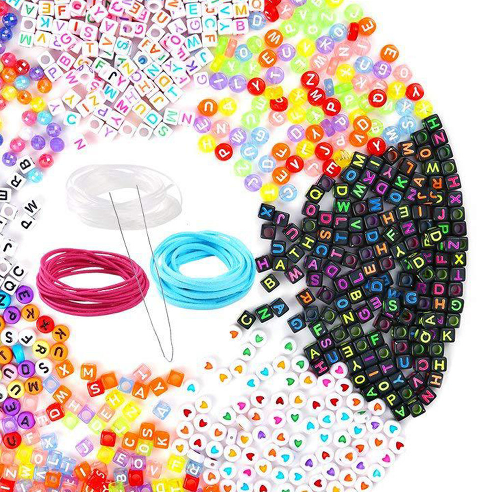 1300Pcs Colorful English Alpha - Jewelry Making Kit For Kids incelemesi ve fiyatı