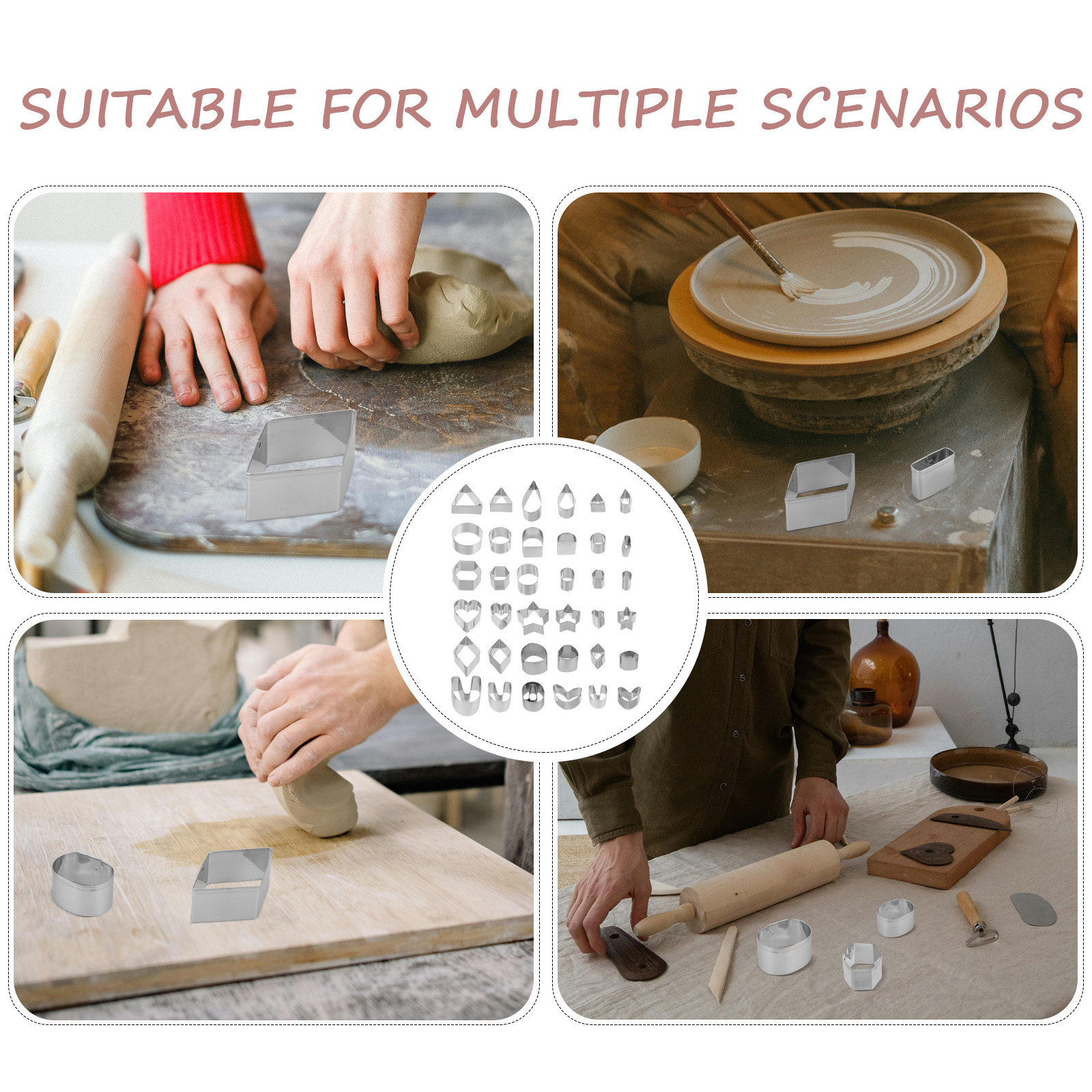 1Set Clay Cutter DIY Tools Kit - Jewelry Making Tool Kit incelemesi ve fiyatı