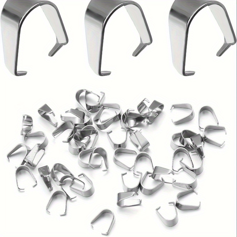 Pinch Clip Pendant Clasp Bail  - Jewelry Making Articles incelemesi ve fiyatı