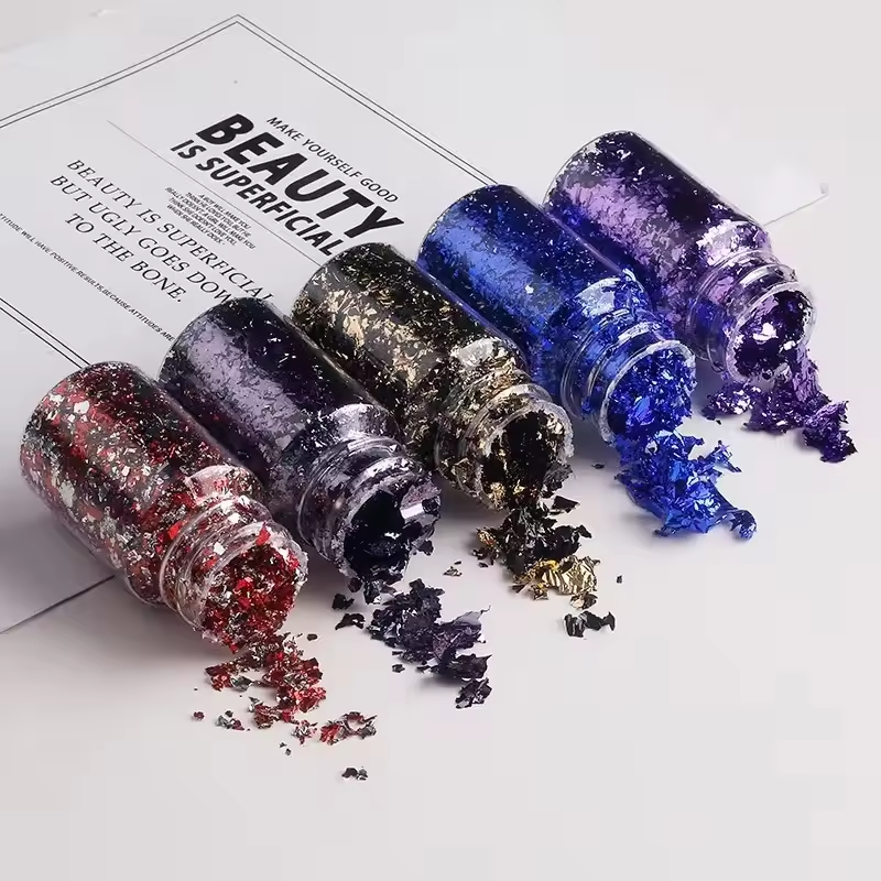 Metallic Foil Flakes Golden Si - Jewelry Making Event incelemesi ve fiyatı