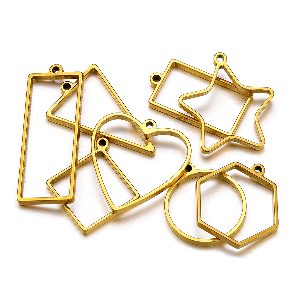10pcs Stainless Steel Geometri - Jewelry Making Mold incelemesi ve fiyatı