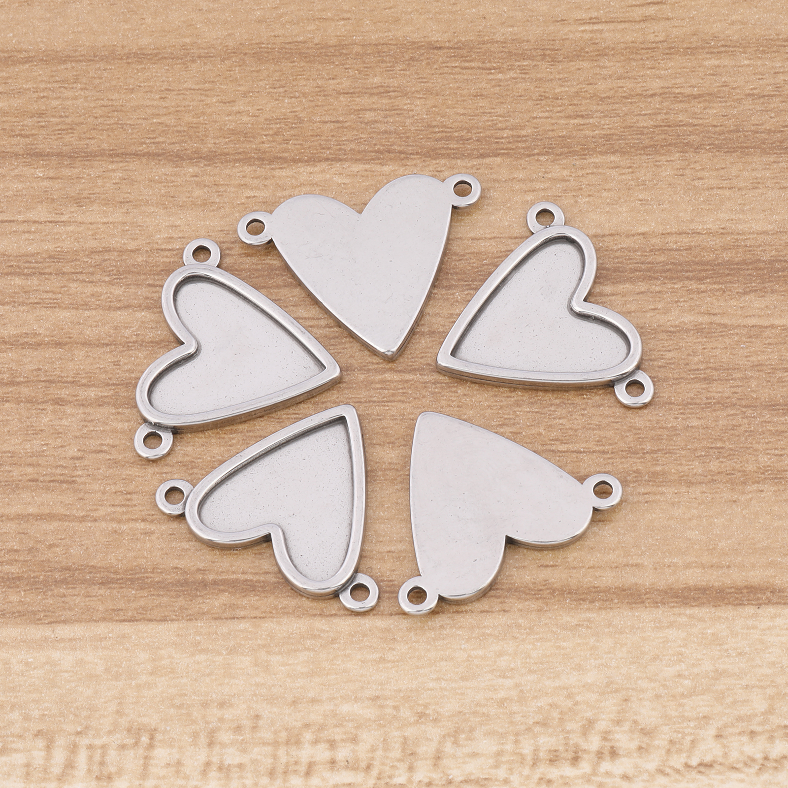 10pcs Stainless Steel Fit 16x1 - Pendant Blank Bezel incelemesi ve fiyatı