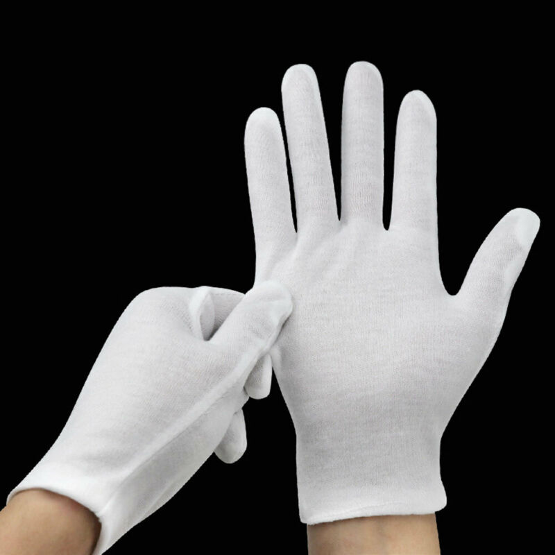 24PCS White Gloves 12 Pairs So - Jewelry Making Gloves incelemesi ve fiyatı