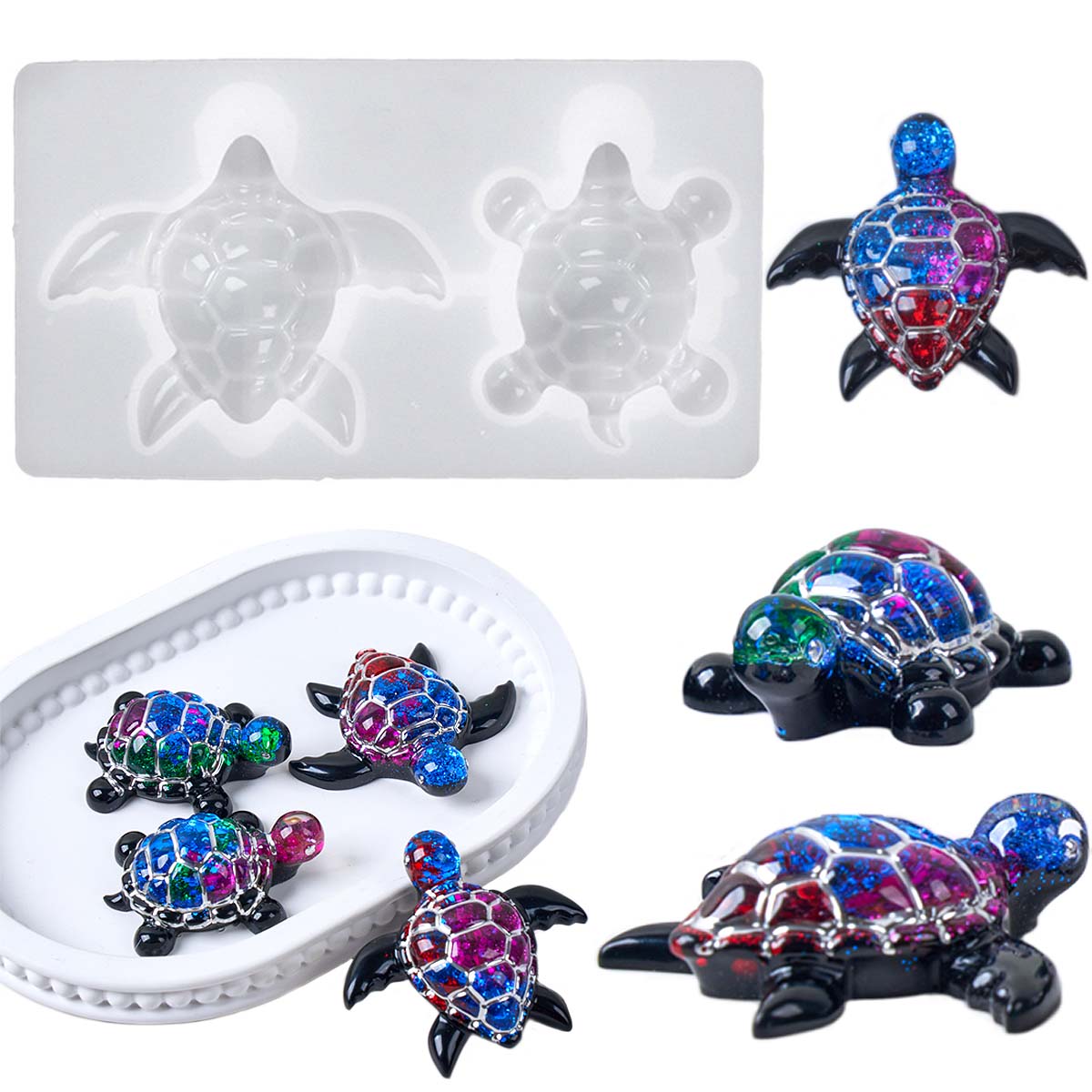 3D Sea Turtle Keychain Silicon - Jewelry Making Mold incelemesi ve fiyatı