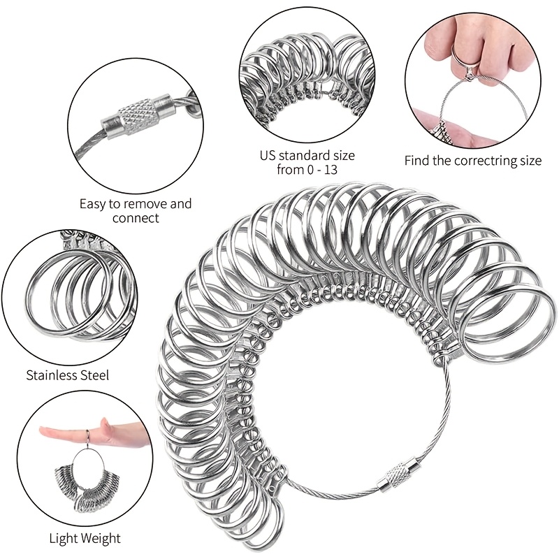 3pcs Stainless Steel Ring Size - Jewelry Making For Beginners incelemesi ve fiyatı