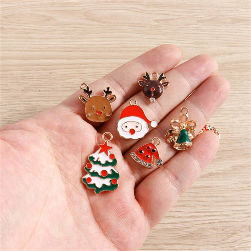 10pcs Cute Christmas Charms En - Jewelry Making Gloves incelemesi ve fiyatı