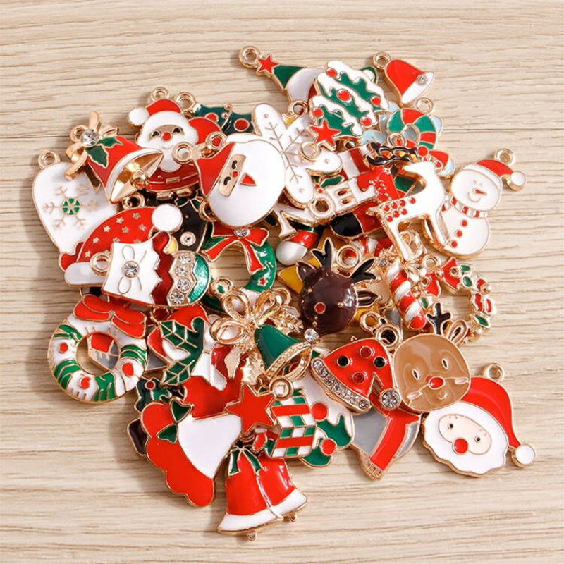10pcs Cute Christmas Charms En - Jewelry Making Gloves incelemesi ve fiyatı